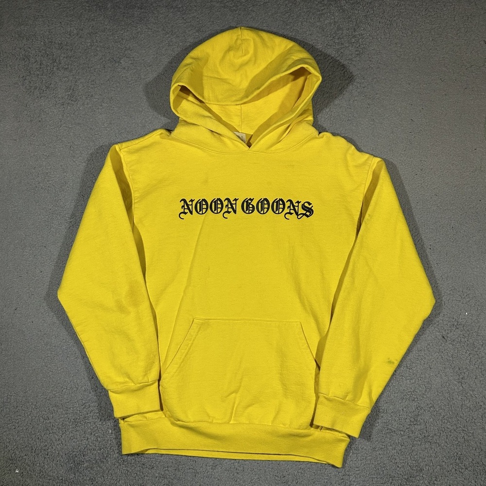 Noon Goons Yellow Pullover Hoodie Men's Sz Large #3536
